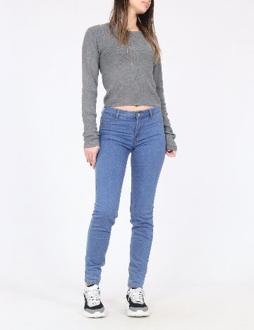 Blugi Bershka, albastru