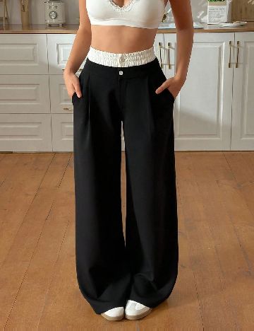 Pantaloni SHEIN, negru