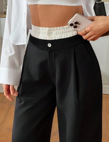 Pantaloni SHEIN, negru