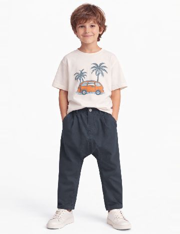 Pantaloni Zara, gri petrol