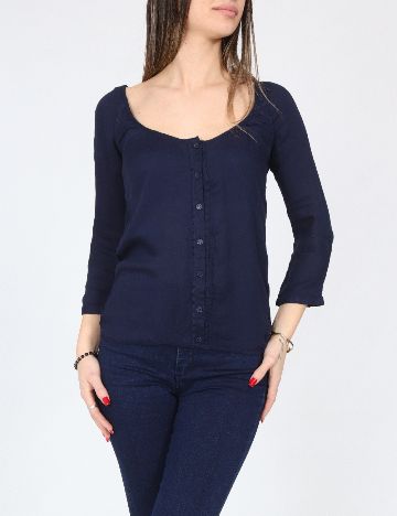 Bluza Bershka, bleumarin