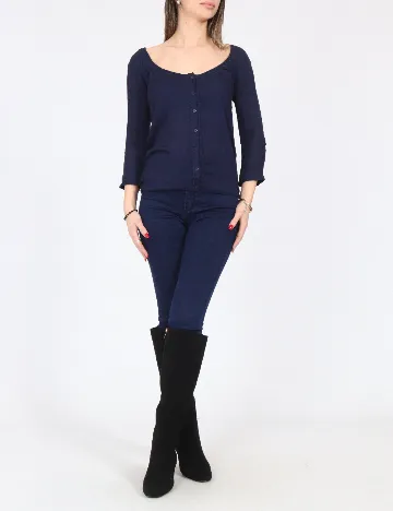 Bluza Bershka, bleumarin