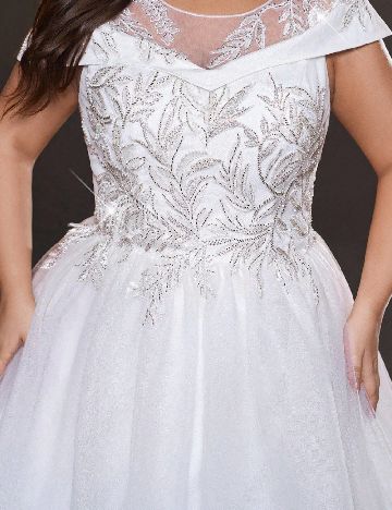 Rochie lunga SHEIN CURVE, alb