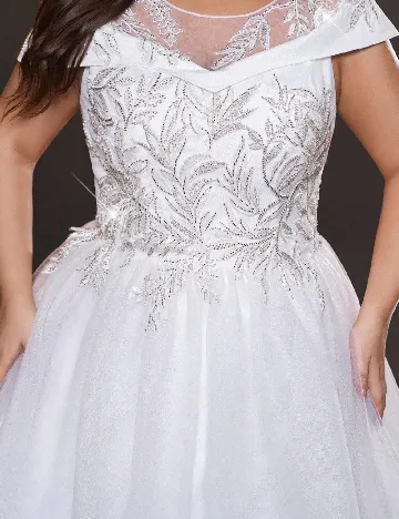 Rochie lunga SHEIN CURVE, alb