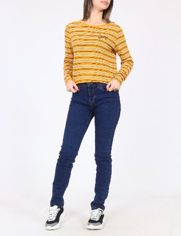 Blugi Bershka, albastru