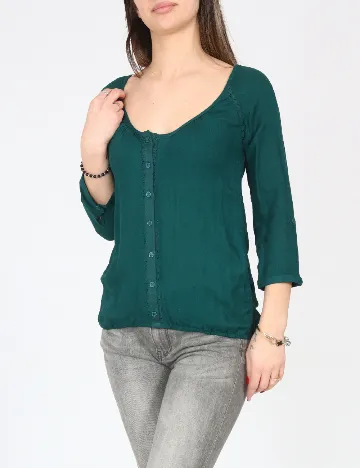 Camasa Bershka, verde