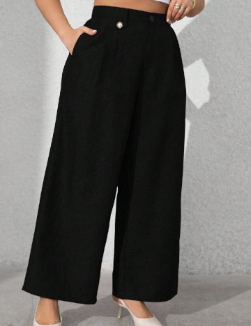 Pantaloni SHEIN CURVE, negru