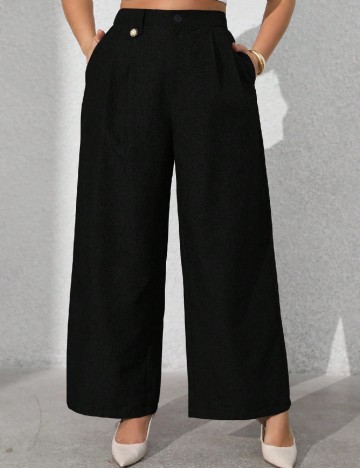 Pantaloni SHEIN CURVE, negru