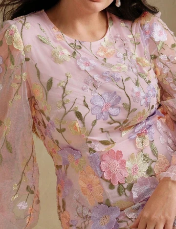 Rochie scurta SHEIN CURVE, roz