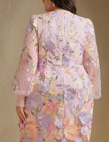 Rochie scurta SHEIN CURVE, roz