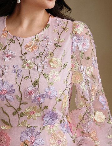 Rochie scurta SHEIN CURVE, roz