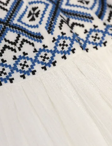 Rochie lunga SHEIN, alb/albastru