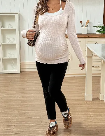 Bluza SHEIN Maternity, crem