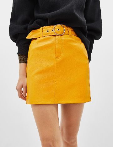 Fusta Bershka, galben