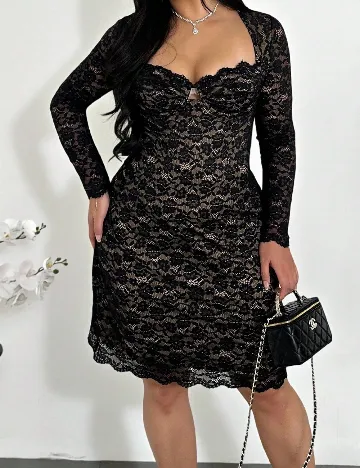 Rochie medie SHEIN CURVE, negru