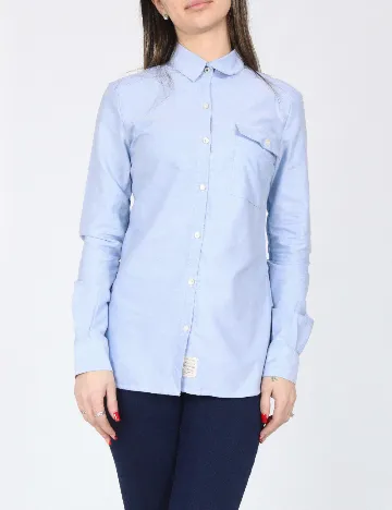 Camasa Bershka, albastru