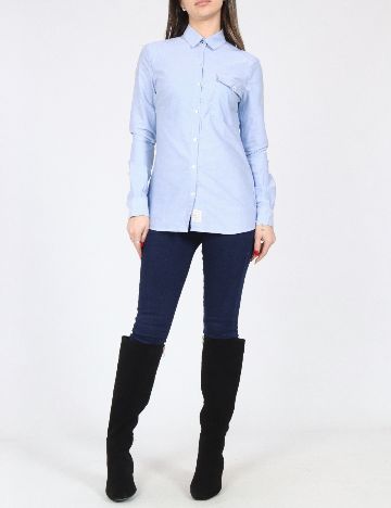Camasa Bershka, albastru