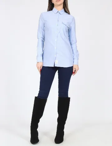 Camasa Bershka, albastru