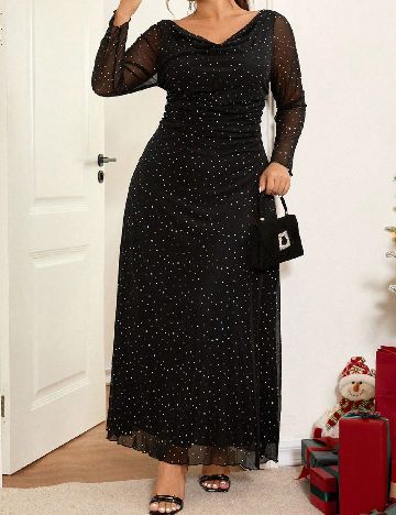 Rochie lunga SHEIN CURVE, negru