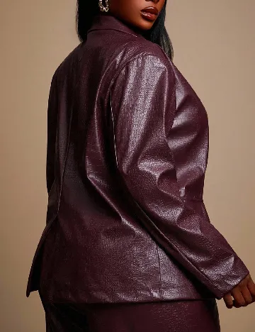 Sacou SHEIN CURVE, pruna