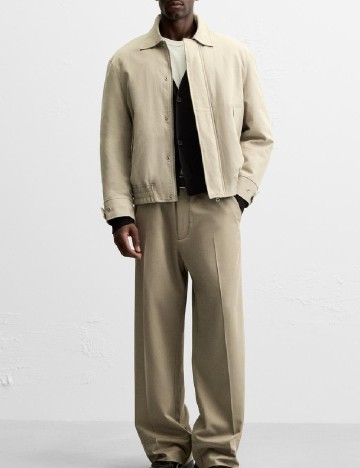 Pantaloni Zara, maro