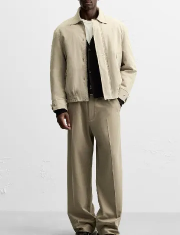 Pantaloni Zara, maro