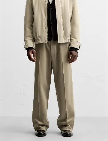 Pantaloni Zara, maro