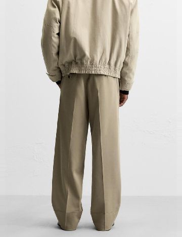 Pantaloni Zara, maro