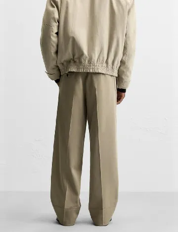 Pantaloni Zara, maro