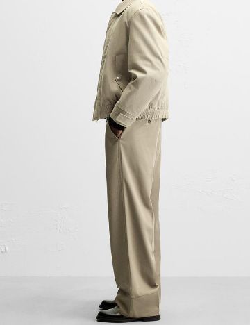 Pantaloni Zara, maro