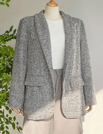 Sacou Emery Rose Curve, negru/alb