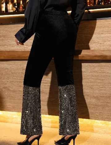 Pantaloni SHEIN CURVE, negru