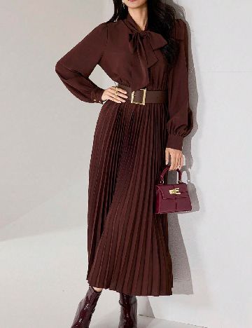 Rochie lunga SHEIN, maro