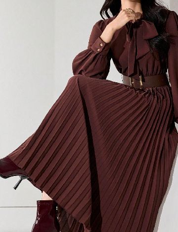 Rochie lunga SHEIN, maro