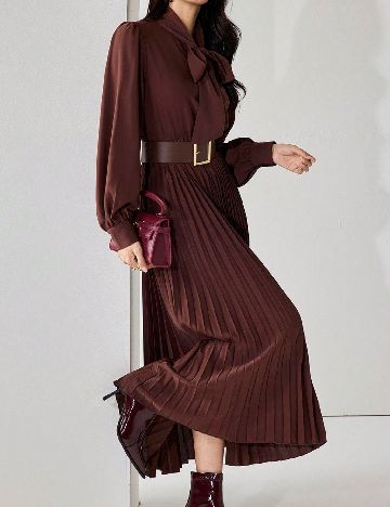 Rochie lunga SHEIN, maro