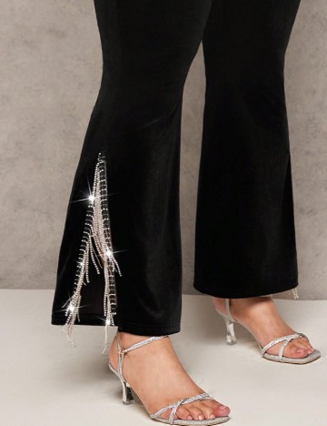 Pantaloni SHEIN CURVE, negru