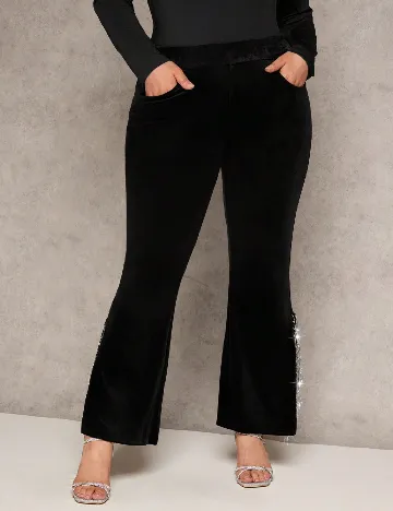 Pantaloni SHEIN CURVE, negru