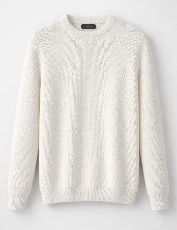 Bluza Pull&Bear, alb