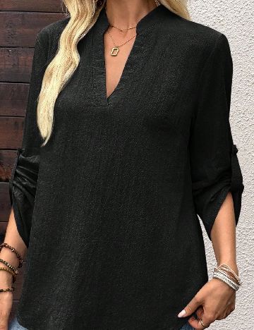 Bluza Emery Rose, negru