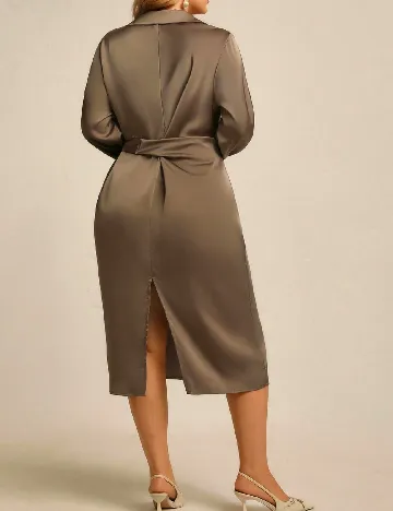 Rochie medie SHEIN CURVE, kaki