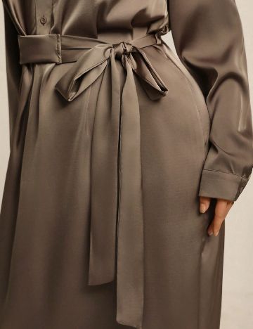 Rochie medie SHEIN CURVE, kaki