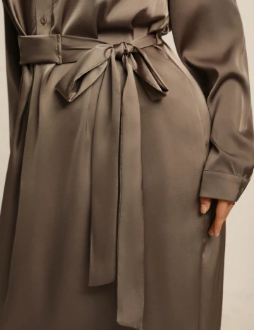 Rochie medie SHEIN CURVE, kaki