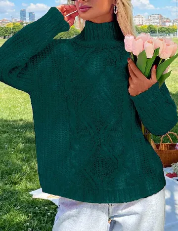 Pulover SHEIN, verde