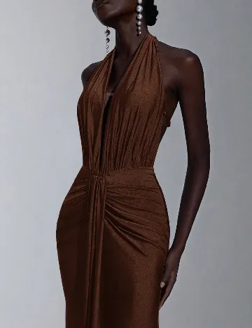 Rochie lunga SHEIN, maro