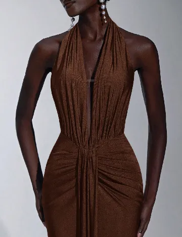 Rochie lunga SHEIN, maro