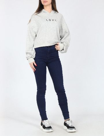 Hanorac Bershka, gri