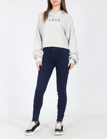 Hanorac Bershka, gri