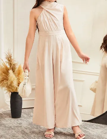 Salopeta Shein Kids, crem