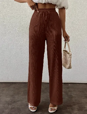 Pantaloni SHEIN, maro