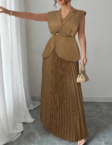 Compleu SHEIN CURVE, maro